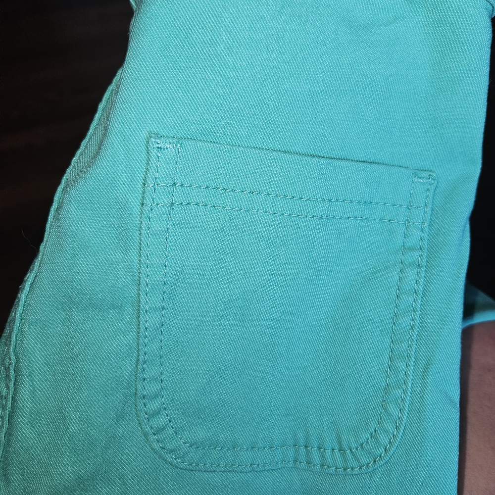 Women's Teal SkinnyJeans; High Rise; Body Con; Butt Lifting - Picture 2 of 3